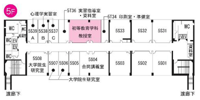 80年館5F　一般教室/合同講義室